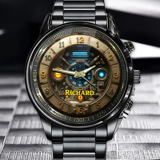 Personalized Steampunk Style Watch - Tailor-made for Sci-Fi and Industrial Style Lovers