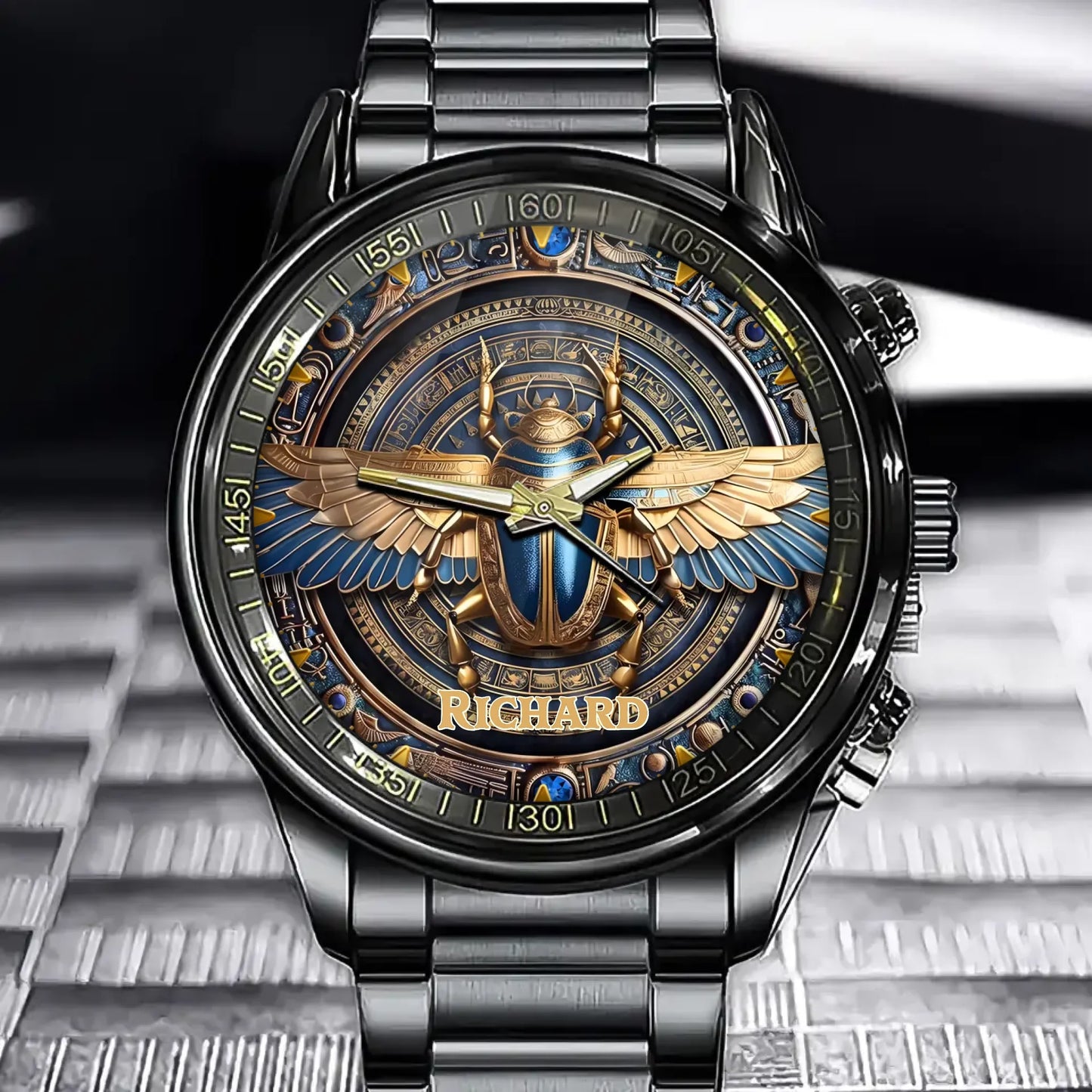Personalized Egyptian Scarab Watch - Perfect for Ancient Art Enthusiasts