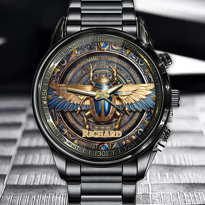 Personalized Egyptian Scarab Watch - Perfect for Ancient Art Enthusiasts
