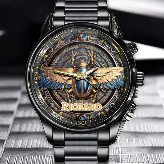 Personalized Egyptian Scarab Watch - Perfect for Ancient Art Enthusiasts