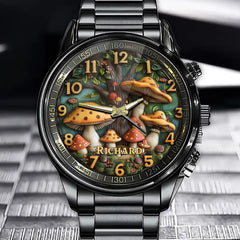 Personalized Magic Mushroom Forest Watch - Add Your Name to Join This Fantastic Adventure