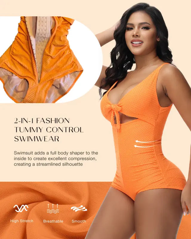 Women's Tummy Control Swimsuit One Piece Slimming Bathing Suit