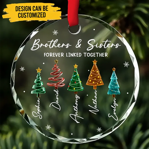 Season Love Siblings - Custom Acrylic Ornament
