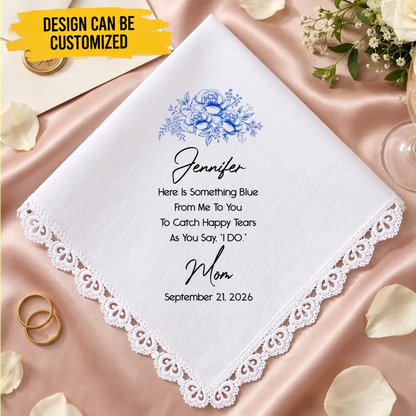 Custom Handkerchief - Personalized Wedding Gifts For Bride, Daughter - Always My Little Girl