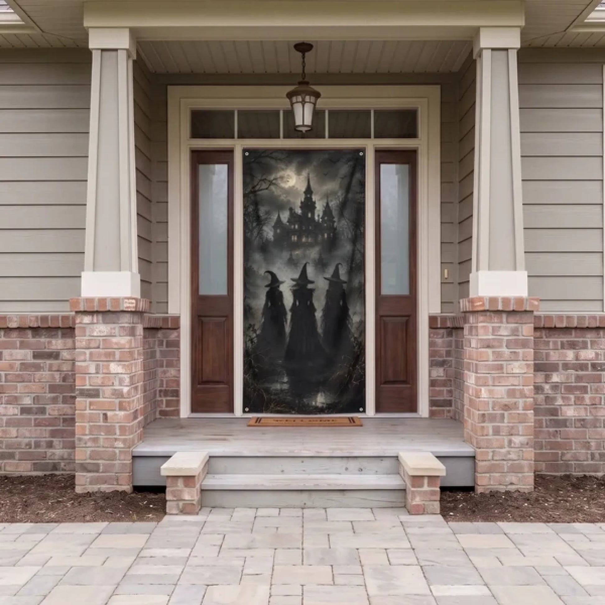 Halloween_Door_Decorations_Creepy_Scary_Pumpkin_Tunnel_Personalized_Door_Cover_5