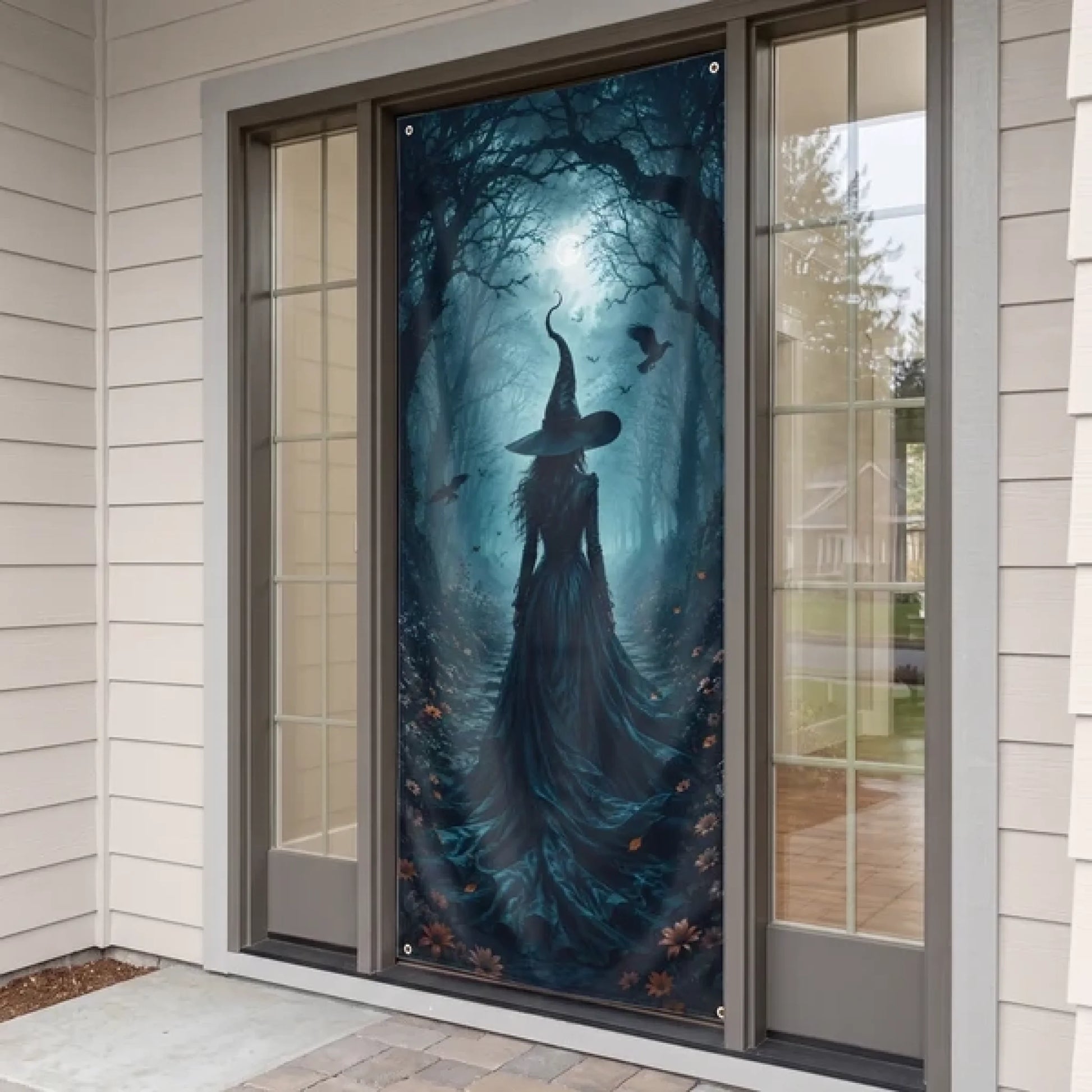 Halloween_Door_Decorations_Creepy_Scary_Pumpkin_Tunnel_Personalized_Door_Cover_4