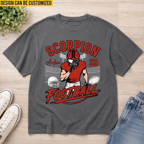 Custom America Football Comfort T-Shirt - Personalized Birthday Gifts For America Football Lovers, Sports Fans, Sports Lovers - Game Day State Of Mind