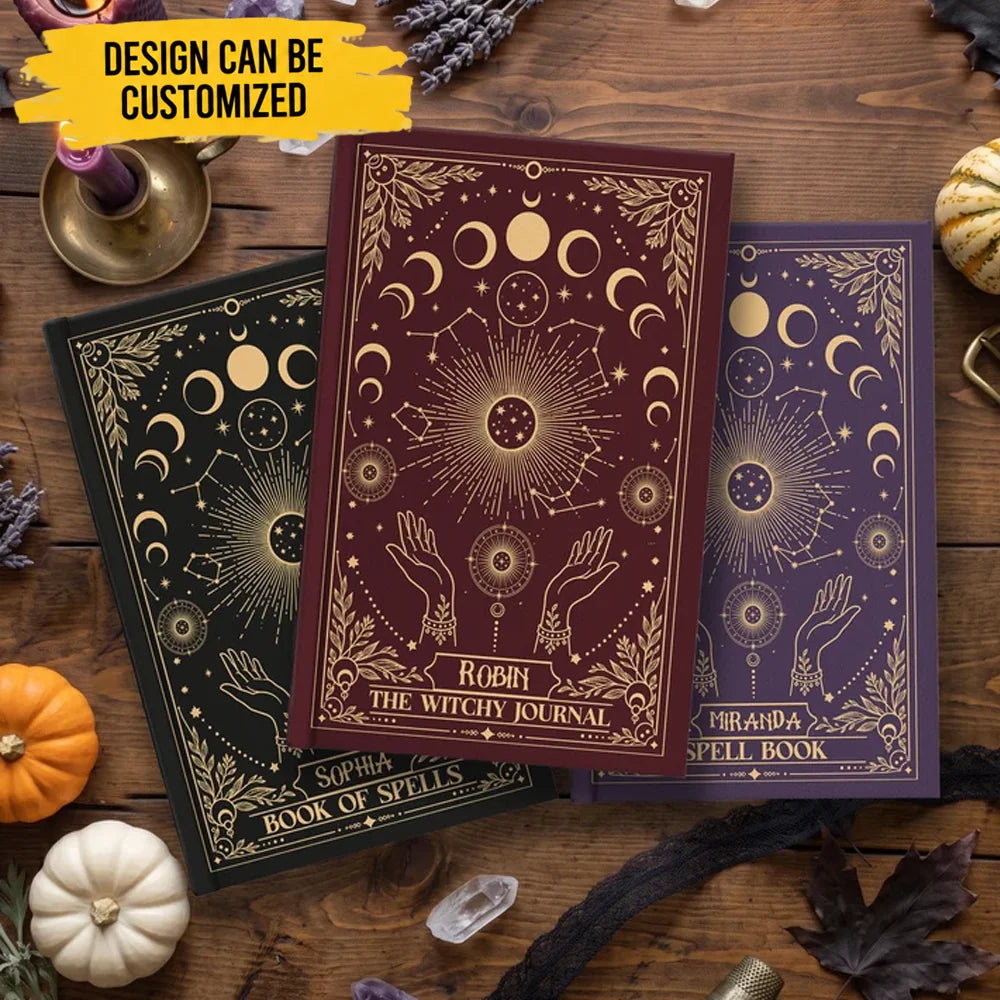 Book Of Shadow Spells Moon Phase - Personalized Journal