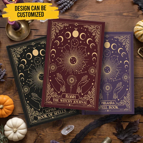 Book Of Shadow Spells Moon Phase - Personalized Journal