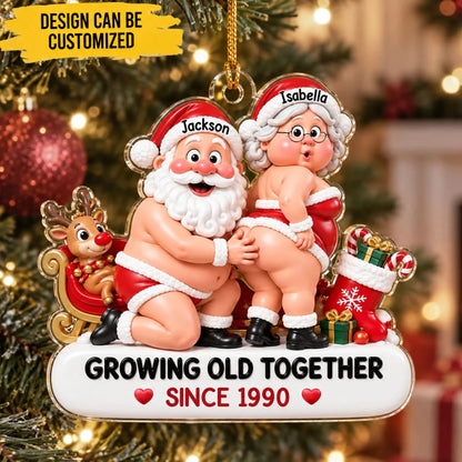 Merry Together Forever - Personalized Acrylic Ornament