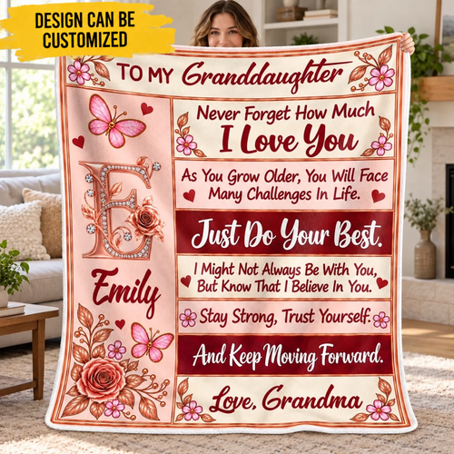 Custom Name Just Do Your Best Gifts for Daughter and Granddaughter - Personalized Blanket