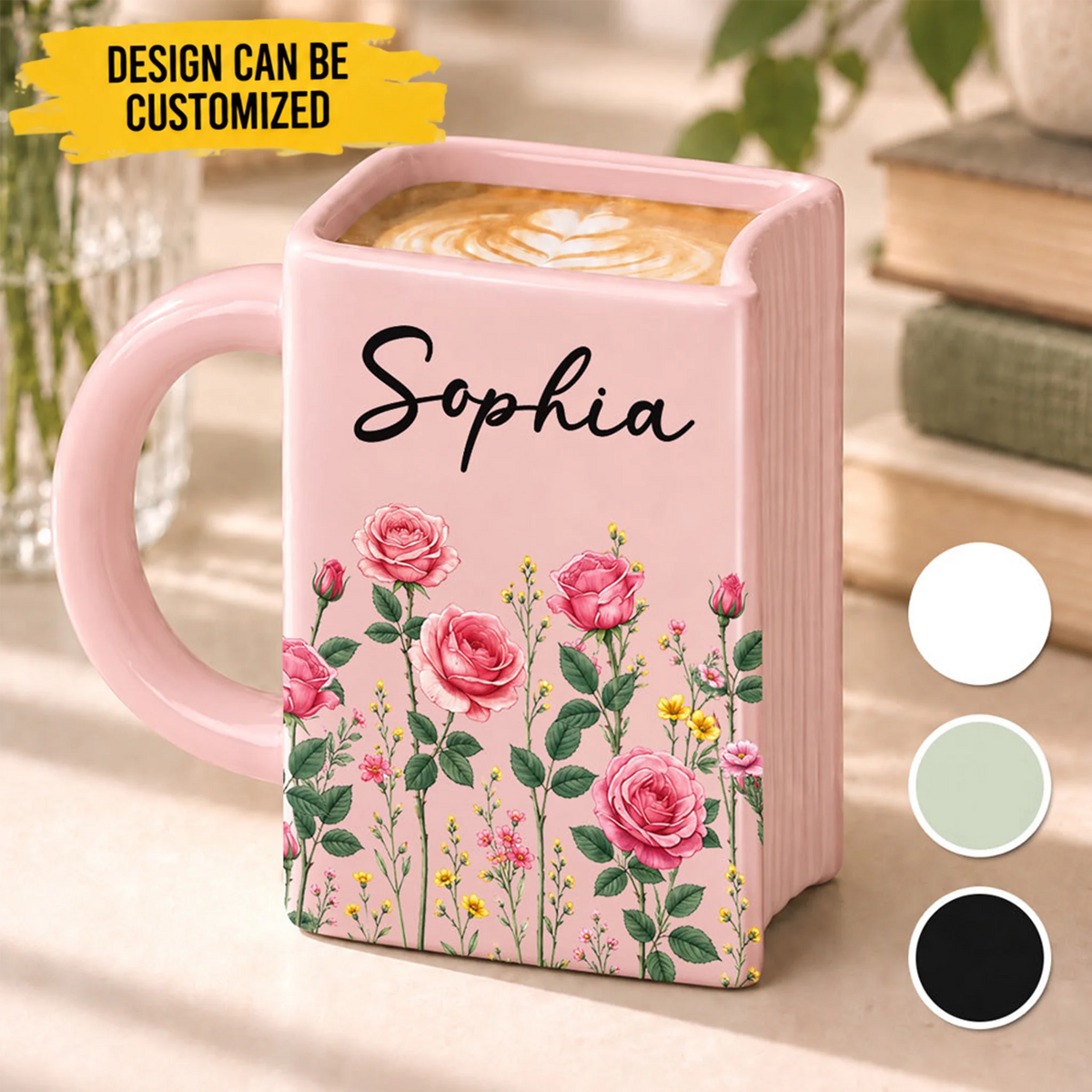 A Cozy Cup For Readers - Personalized Book Shaped Mug