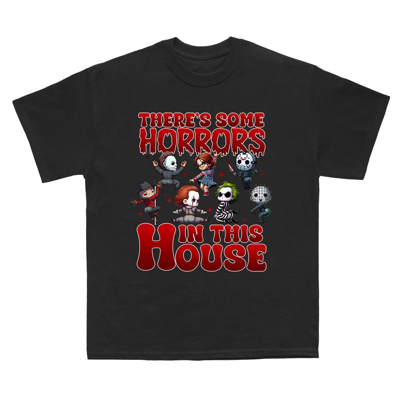 There’s Some Horrors In This House Shirt, Retro Halloween Shirt, Funny Halloween Sweatshirt, Trendy Halloween Gift, Halloween Party Shirts
