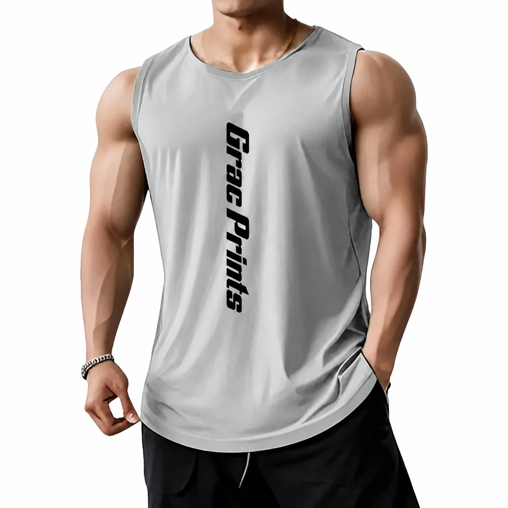 Men's Athletic Tank Top – Breathable Training Vest for Gym & Sports