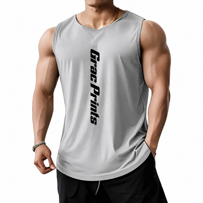 Men's Athletic Tank Top – Breathable Training Vest for Gym & Sports