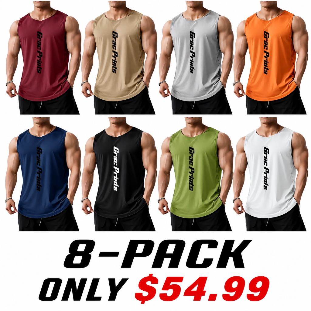 Men's Athletic Tank Top – Breathable Training Vest for Gym & Sports