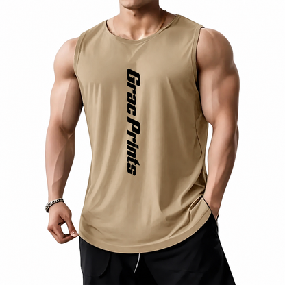 Men's Athletic Tank Top – Breathable Training Vest for Gym & Sports