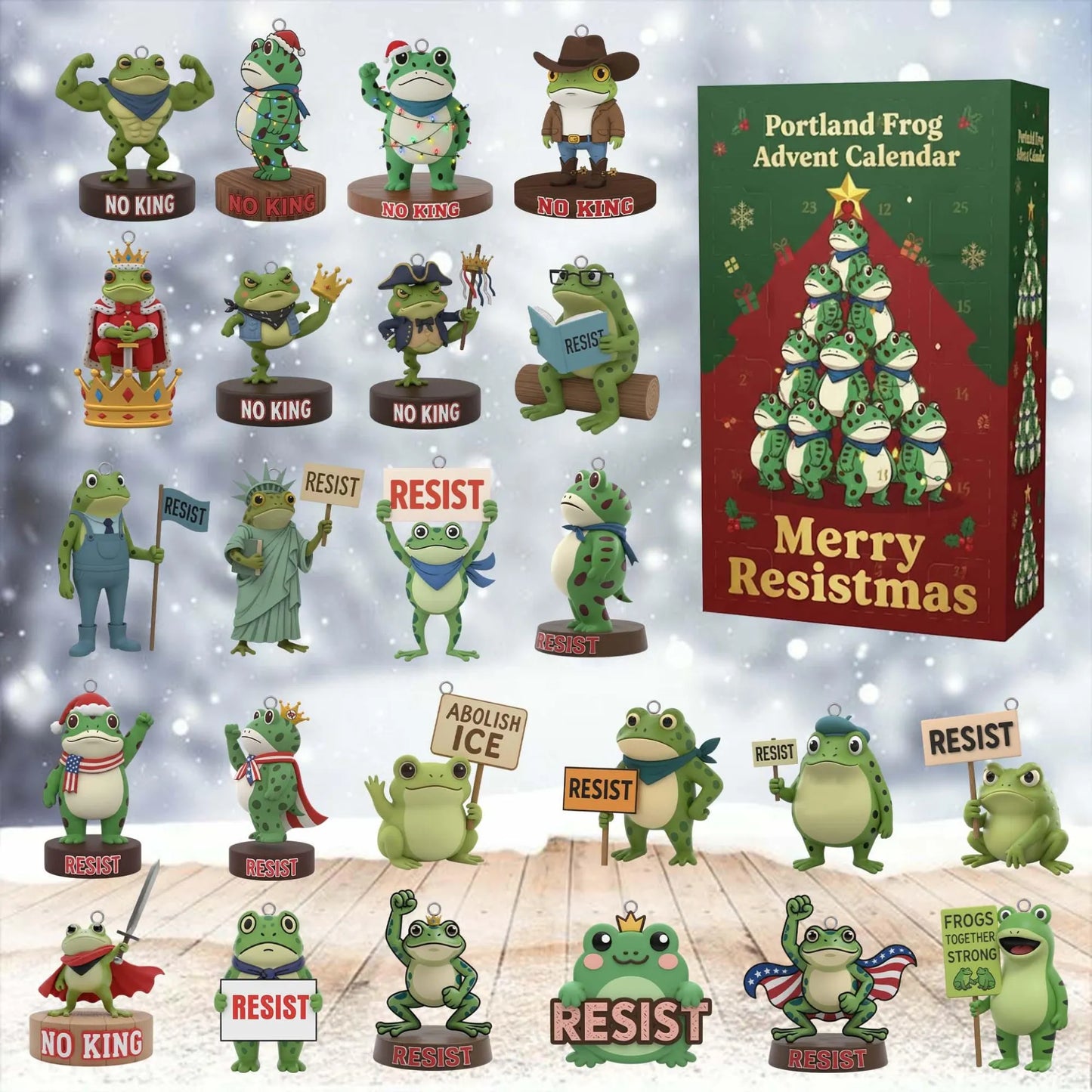 Merry Resistmas Frog Advent Calendar
