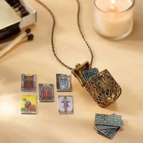 đ„Last Day 54% OFF - Tiny Tarot Deck Necklace