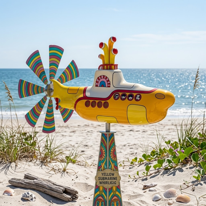 🔥🔥New Year 70% Off--Retro Yellow Submarine Wind Spinner