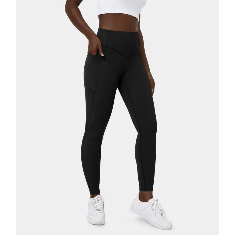 Ultra Sculpt So Cinched High Waisted Tummy Control Side Pocket Shaping Training Leggings