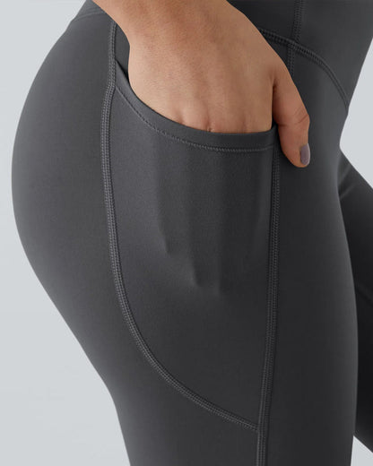 🎁Last Day 49% OFF🔥 Butt Lifting Tummy Control Side Pocket High Waisted Shaping Training Leggings