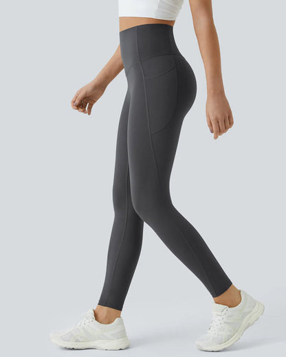 🎁Last Day 49% OFF🔥 Butt Lifting Tummy Control Side Pocket High Waisted Shaping Training Leggings