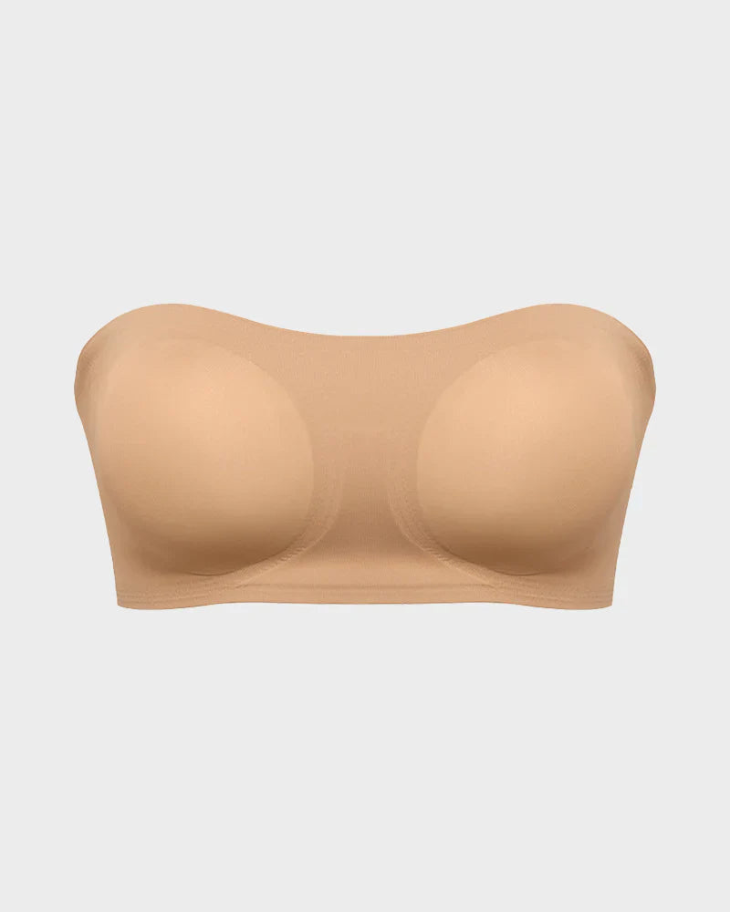 Non-Slip Crossover Side Hook Bandeau Bra
