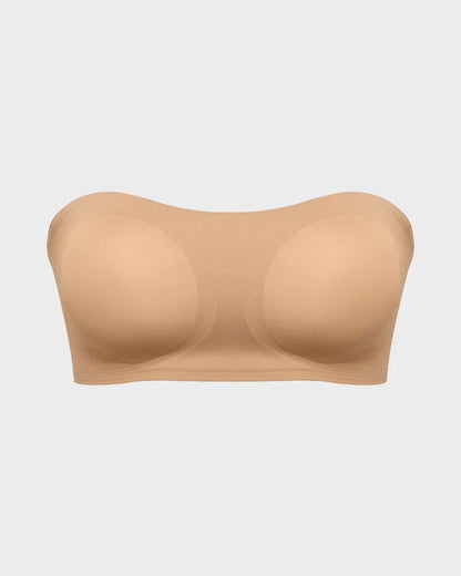 Non-Slip Crossover Side Hook Bandeau Bra