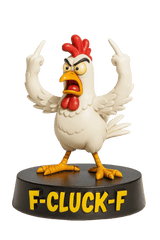 Trendy Funny F-Caw-F Chicken Advent Calendar 2025