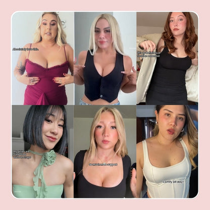 Seamless Push-up Sticky Bra