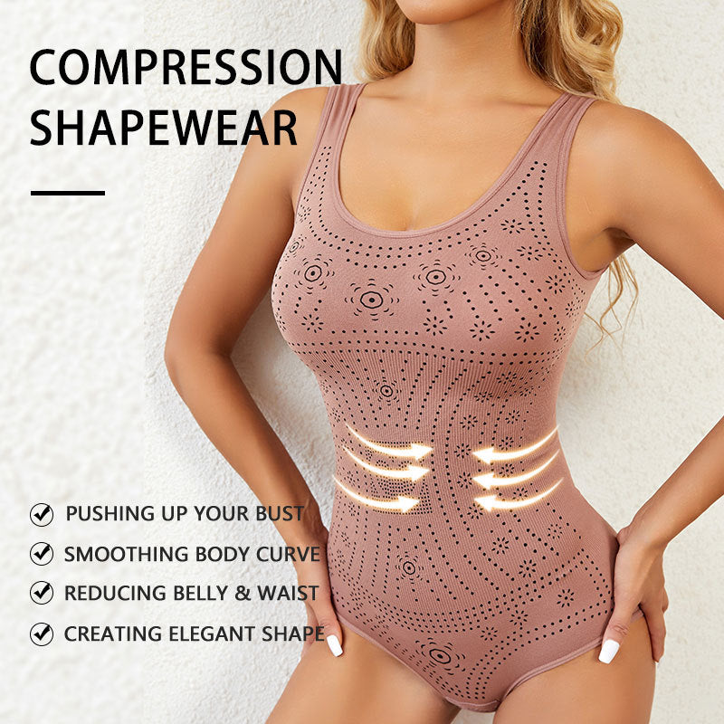 Women Slimming Bodysuits Shapewear Tops Tummy Control Body Shaper Spaghetti Strap Camisole Leotards Bodycon Jumpsuit