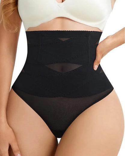 Cross High Waist Shaping Briefs