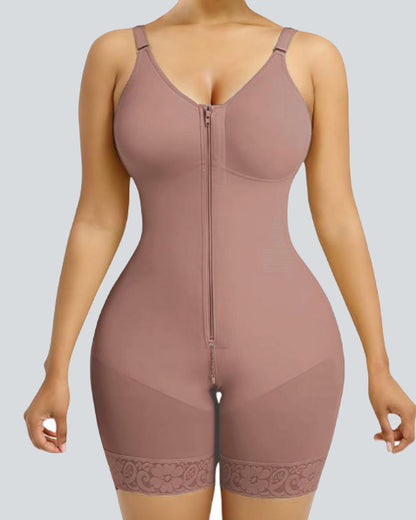 Tummy Control Butt Lifter Shaper with Zipper Crotch Fajas Colombianas