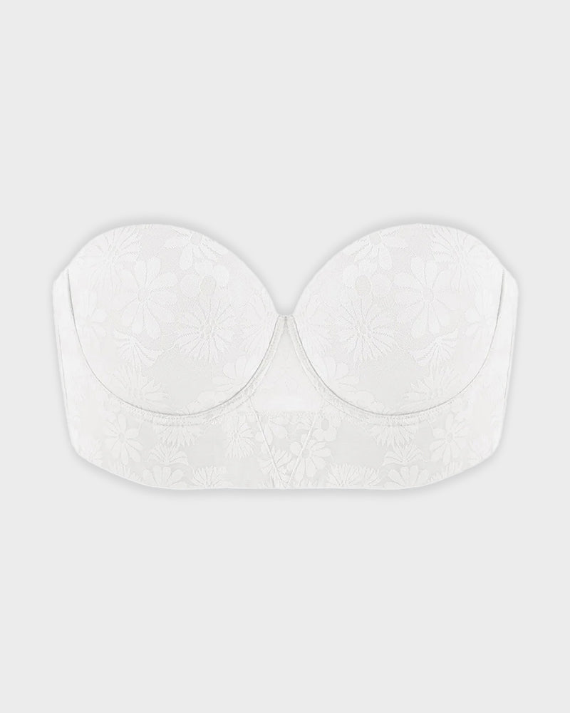 Smooth Lace Longline Strapless Underwire Bra