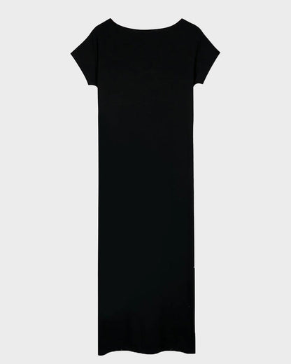 Off-Shoulder Batwing Sleeve Maxi Dress