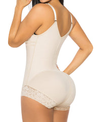 Tummy Control Colombian Open Bust Body Shaper Slimmer Bodysuit