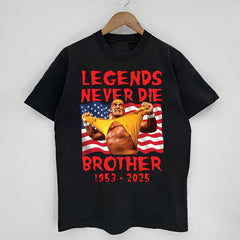 Hogan Hulkamania 1953-2025 Shirt, Legends Never Die Brother Tshirt Hoodie