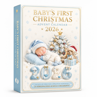 Baby’s First Christmas Advent Calendar 2026-24 Acrylic Ornaments