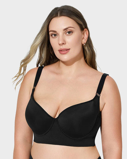 Back Smoothing Underwire Push Up Bra