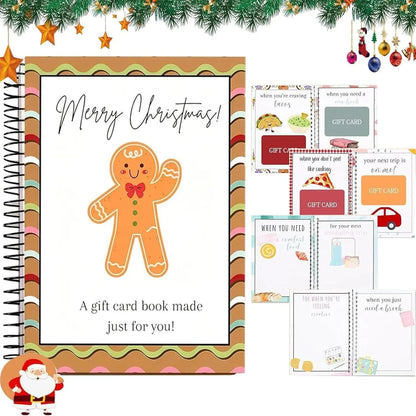 Christmas Gift Card Book – 12 Themed Pages for Cash & Gift Cards