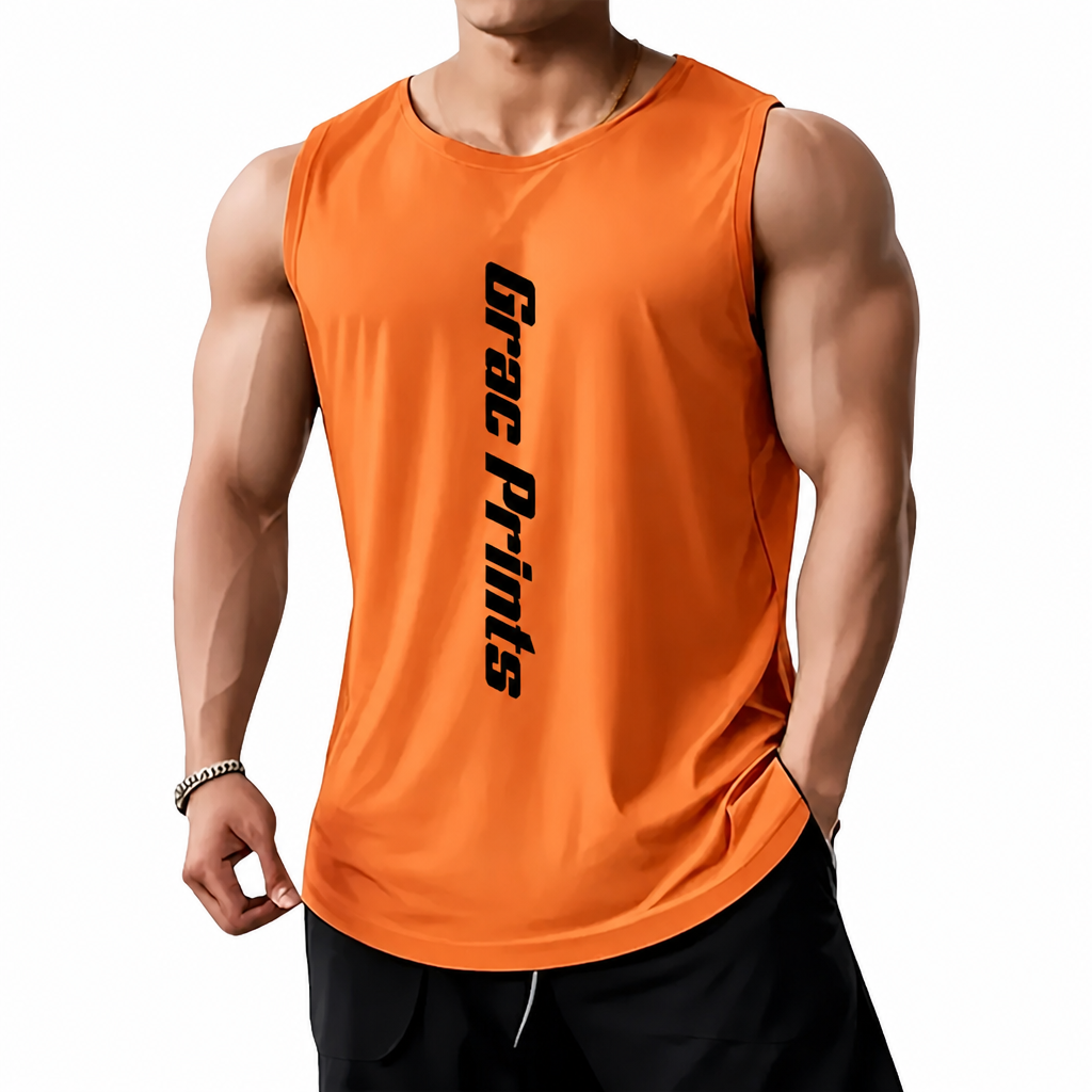 Men's Athletic Tank Top – Breathable Training Vest for Gym & Sports