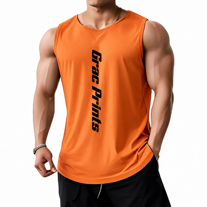 Men's Athletic Tank Top – Breathable Training Vest for Gym & Sports