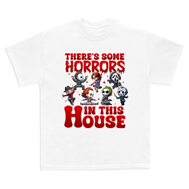 There’s Some Horrors In This House Shirt, Retro Halloween Shirt, Funny Halloween Sweatshirt, Trendy Halloween Gift, Halloween Party Shirts