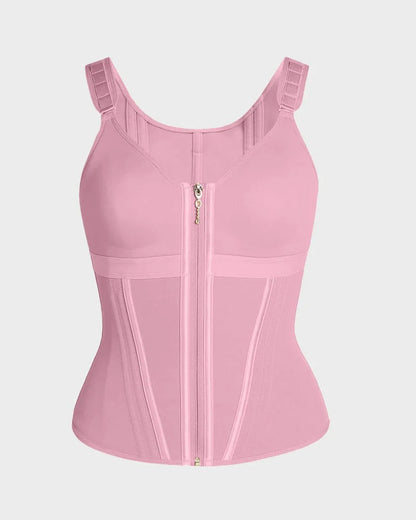 Double-Layer Tummy Control Waist Shaper Girdle With Bra