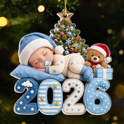 Baby’s First Christmas Advent Calendar 2026-24 Acrylic Ornaments