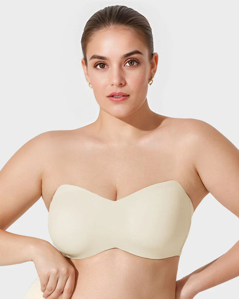 Full Support Non-Slip Convertible Bandeau Bra