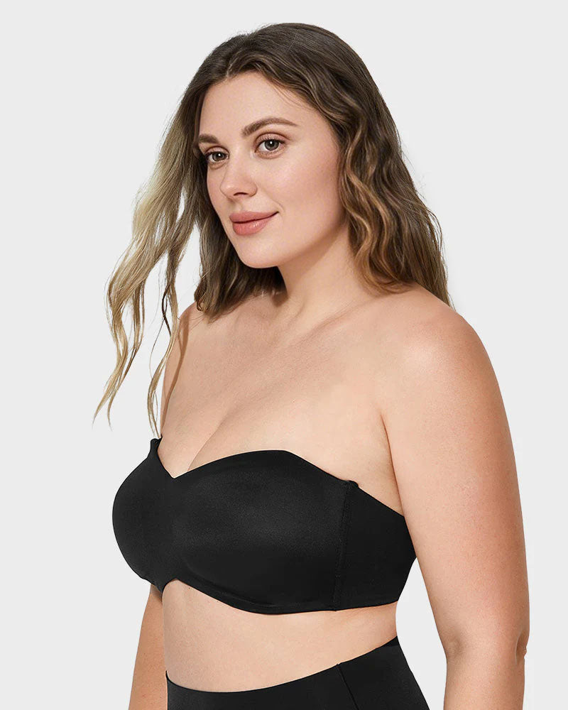 Full Support Non-Slip Convertible Bandeau Bra