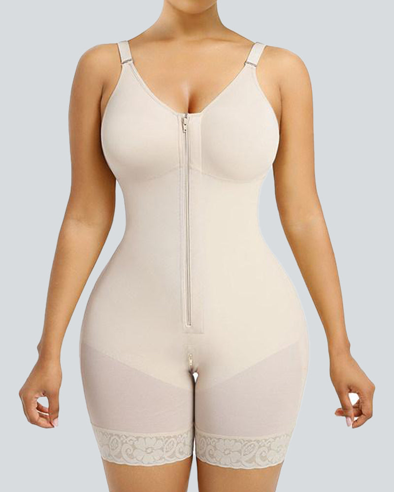 Tummy Control Butt Lifter Shaper with Zipper Crotch Fajas Colombianas