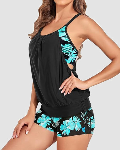 Womens Tankini Swimsuits Two Piece Tummy Control Bathing Suits